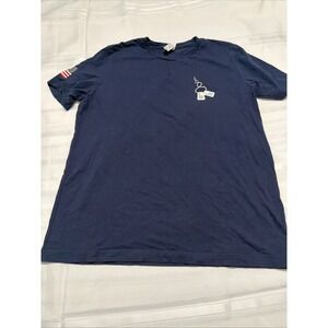 Bella+Canvas VFW Post 6027 75th Anniversary T-Shirt Navy Blue Mens L MD